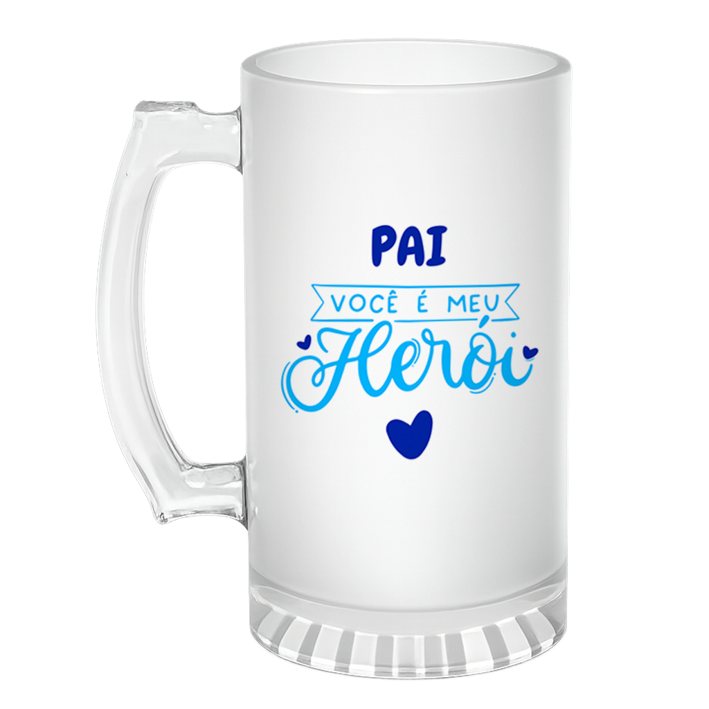 Caneca de Chopp Pai Meu Herói - Imagem 1