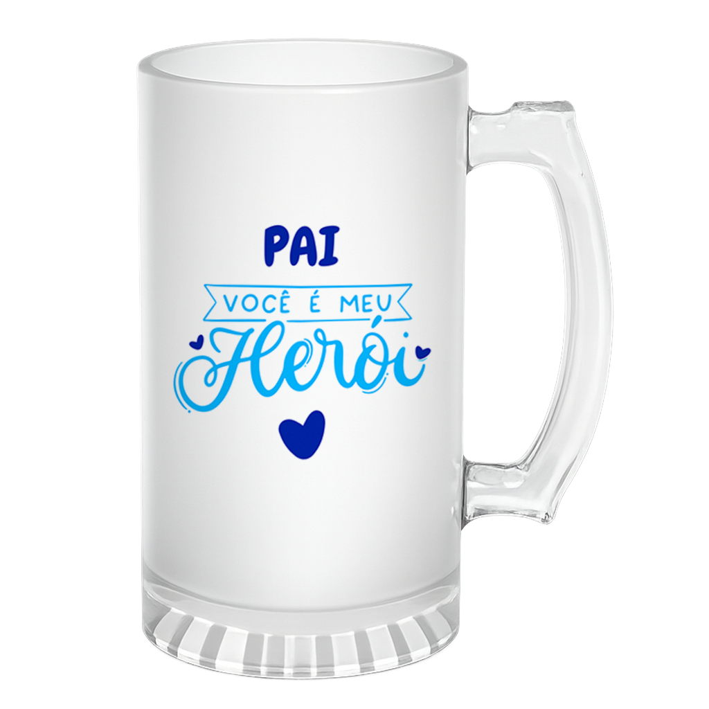 Caneca de Chopp Pai Meu Herói - Imagem 2
