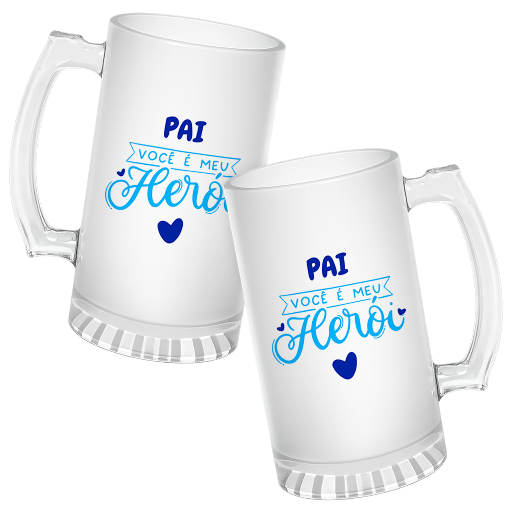 Caneca de Chopp Pai Meu Herói - Imagem 3