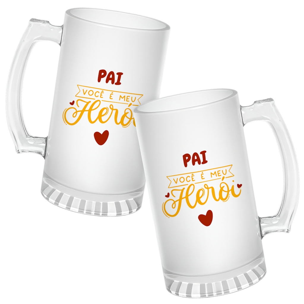 Caneca de Chopp Pai Meu Herói - Imagem 3