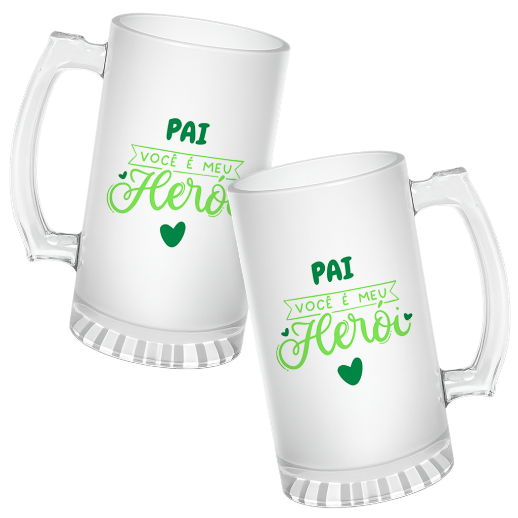 Caneca de Chopp Pai Meu Herói - Imagem 3