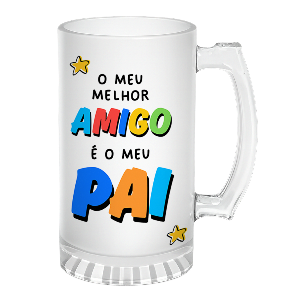 Caneca de Chopp Pai Meu Melhor Amigo - Frase - Vista 2