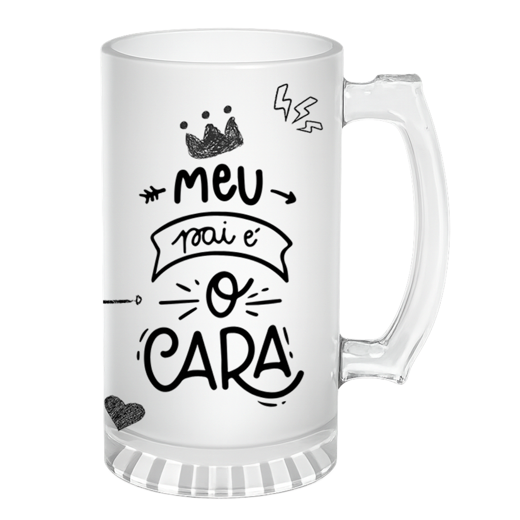 Caneca de Chopp Meu Pai é o Cara - Frase - Vista 2