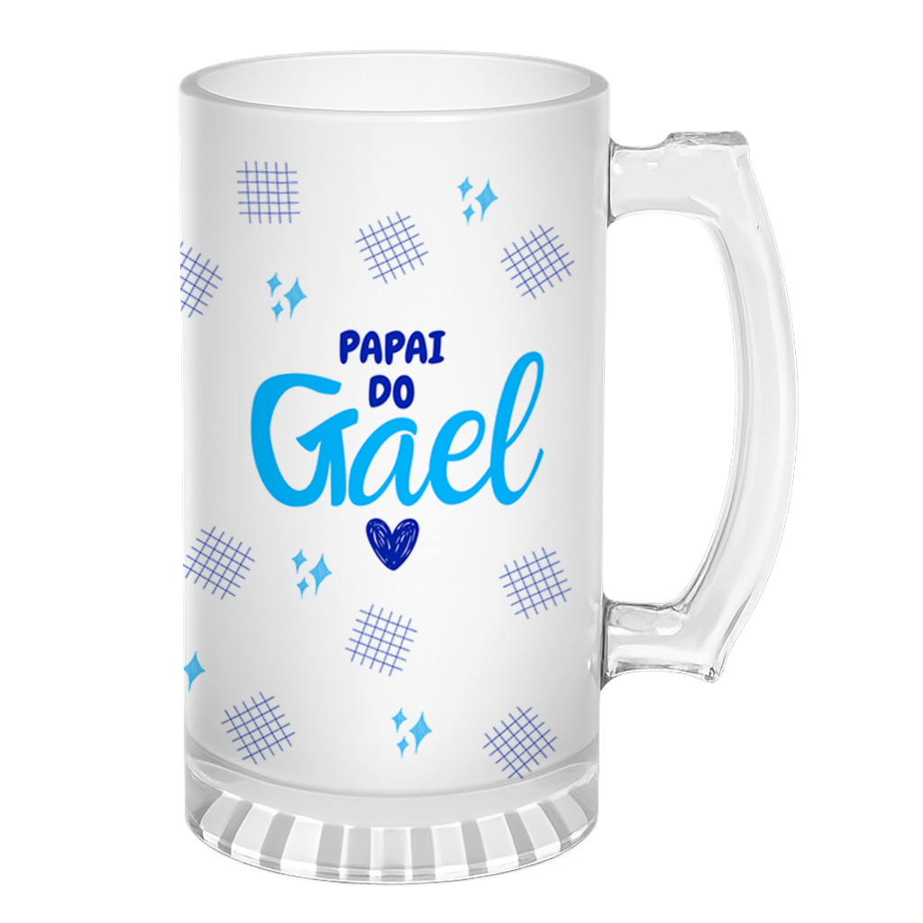 Caneca de Chopp Primeiro Dia Dos Pais - Azul - Vista 2