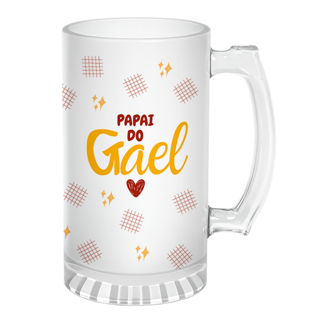 Caneca de Chopp Primeiro Dia Dos Pais - Laranja - Vista 2