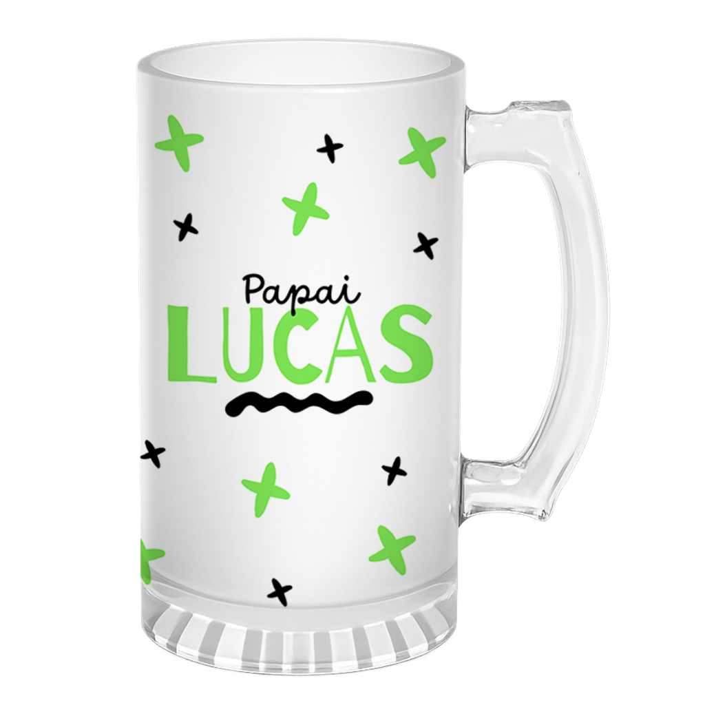 Caneca de Chopp Promovido a Papai do Ano - Verde - Vista 2