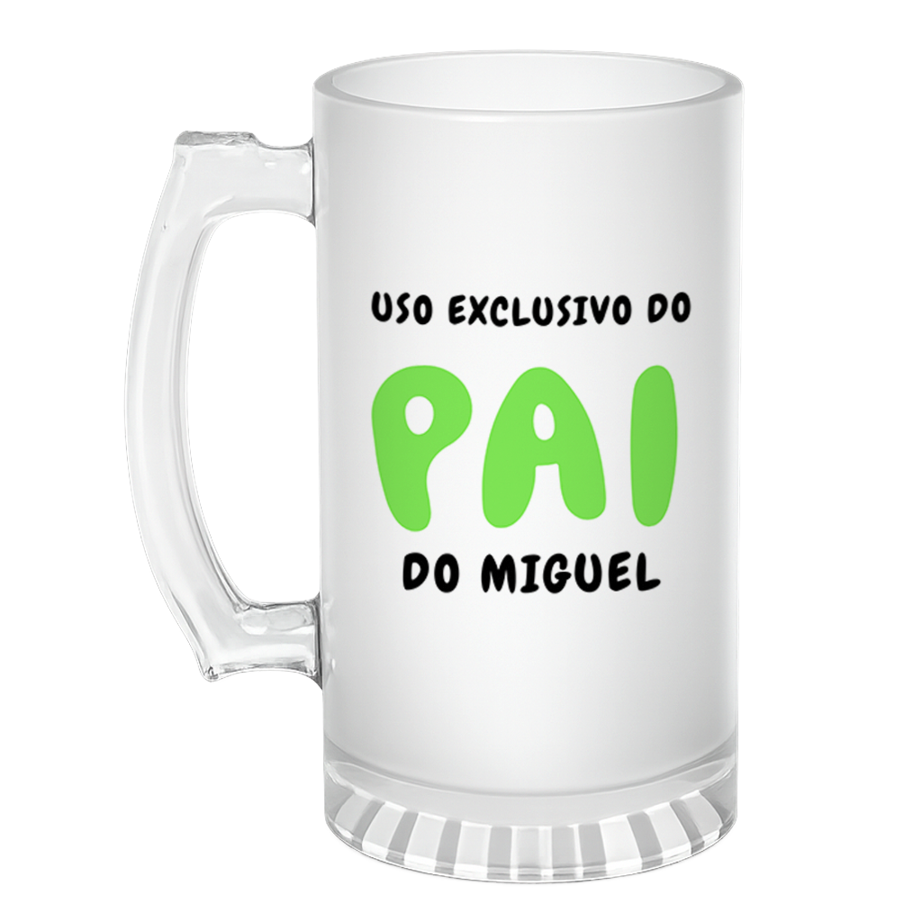 Caneca de Chopp Uso Exclusivo Pai - Imagem 1
