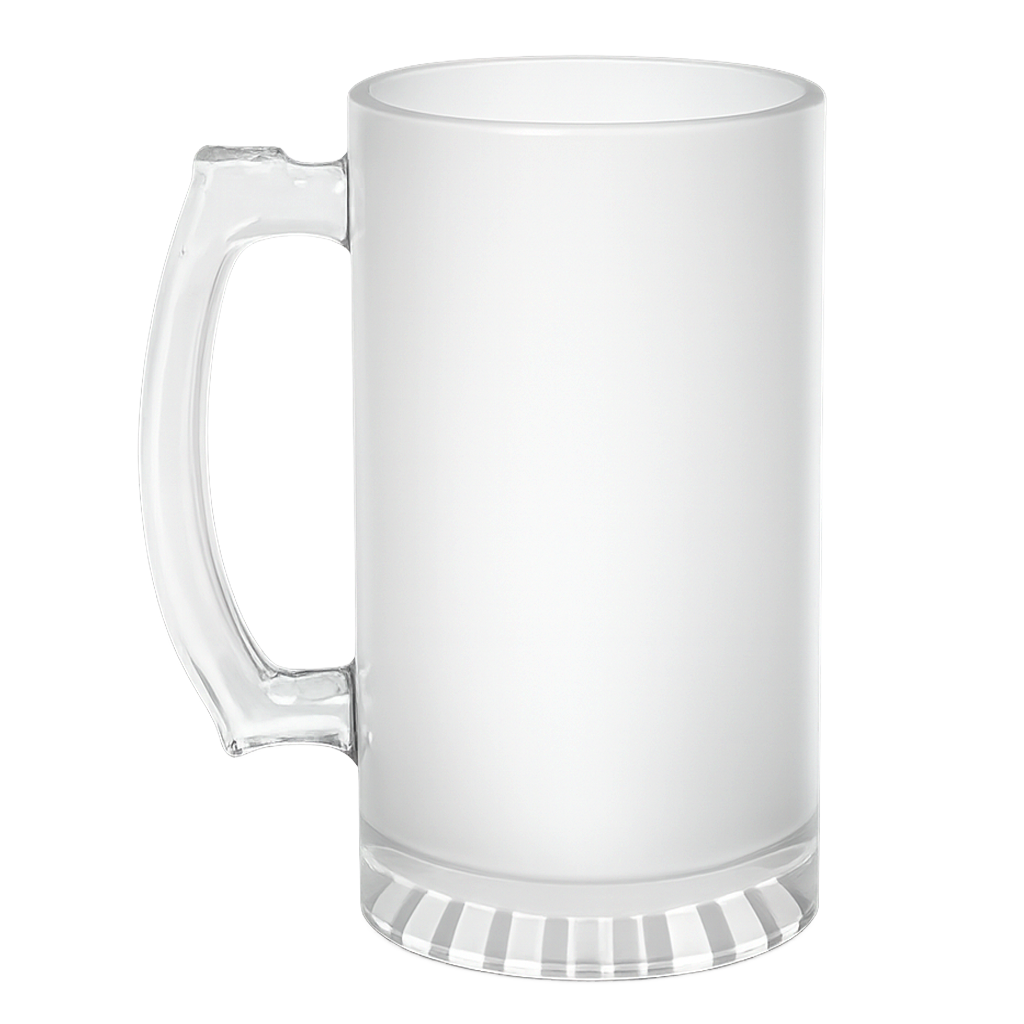 Caneca de Chopp Vidro Jateado - Personalize