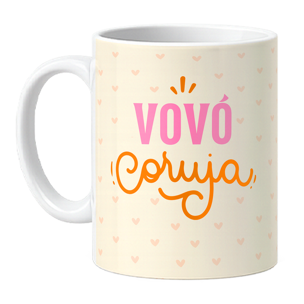 Caneca Vovó Coruja - Com Foto