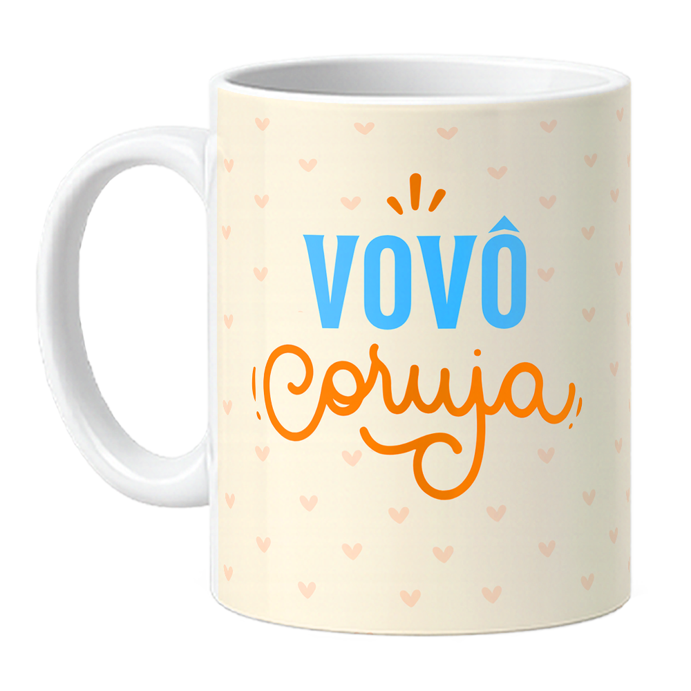 Caneca Vovô Coruja - Com Nome