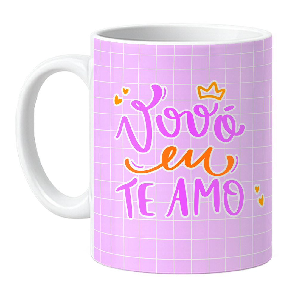 Caneca Vovó Eu Te Amo - Com Foto