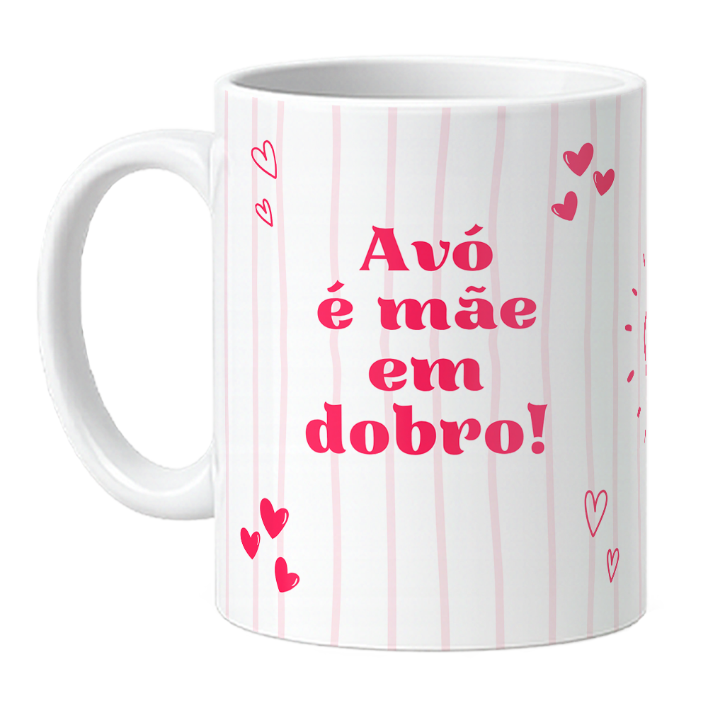 Caneca Avó é Mãe em Dobro - Com Foto
