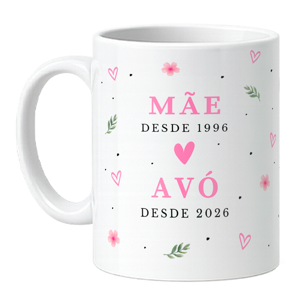 Caneca Avó Desde - Com Nome