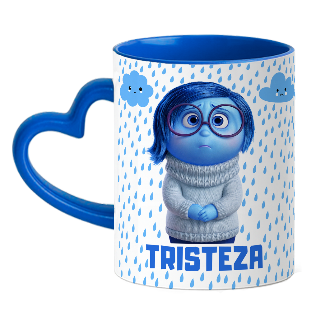 Caneca Coração Divertidamente - Tristeza
