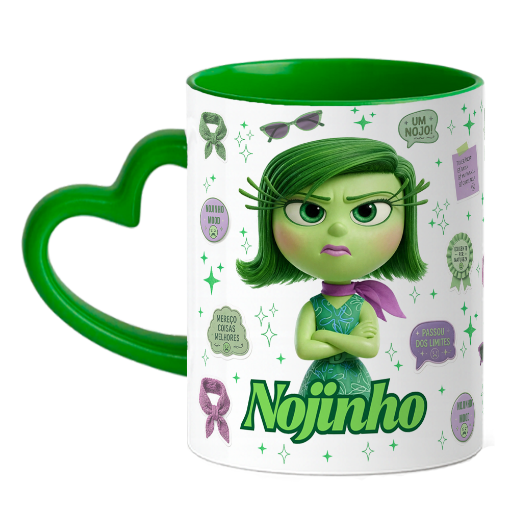 Caneca Coração Divertidamente - Nojinho