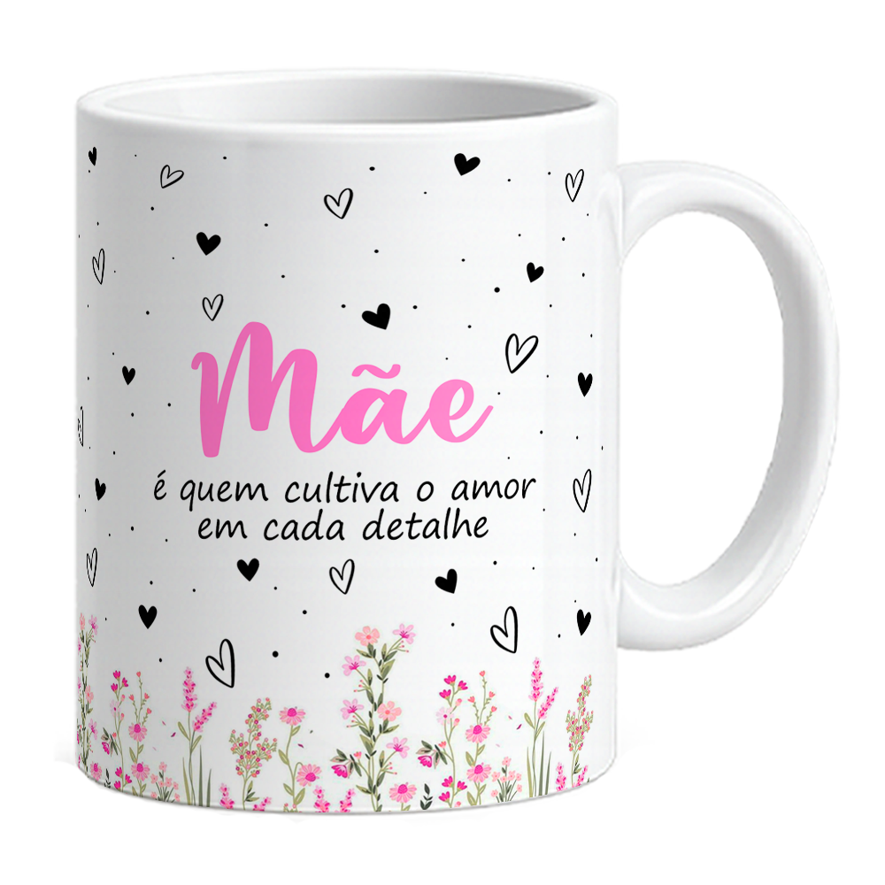 Caneca Mãe Coração - Com Foto - Vista 2