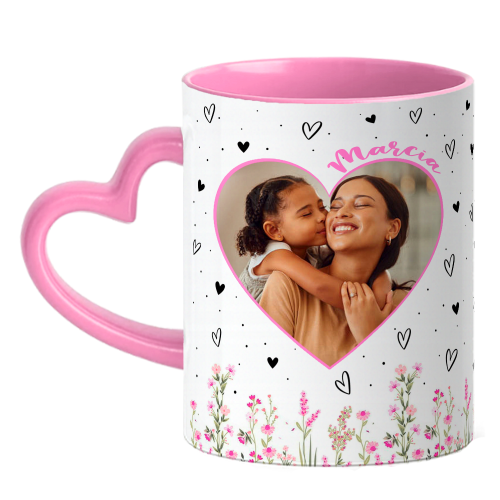 Caneca Coração Mãe - Imagem 1