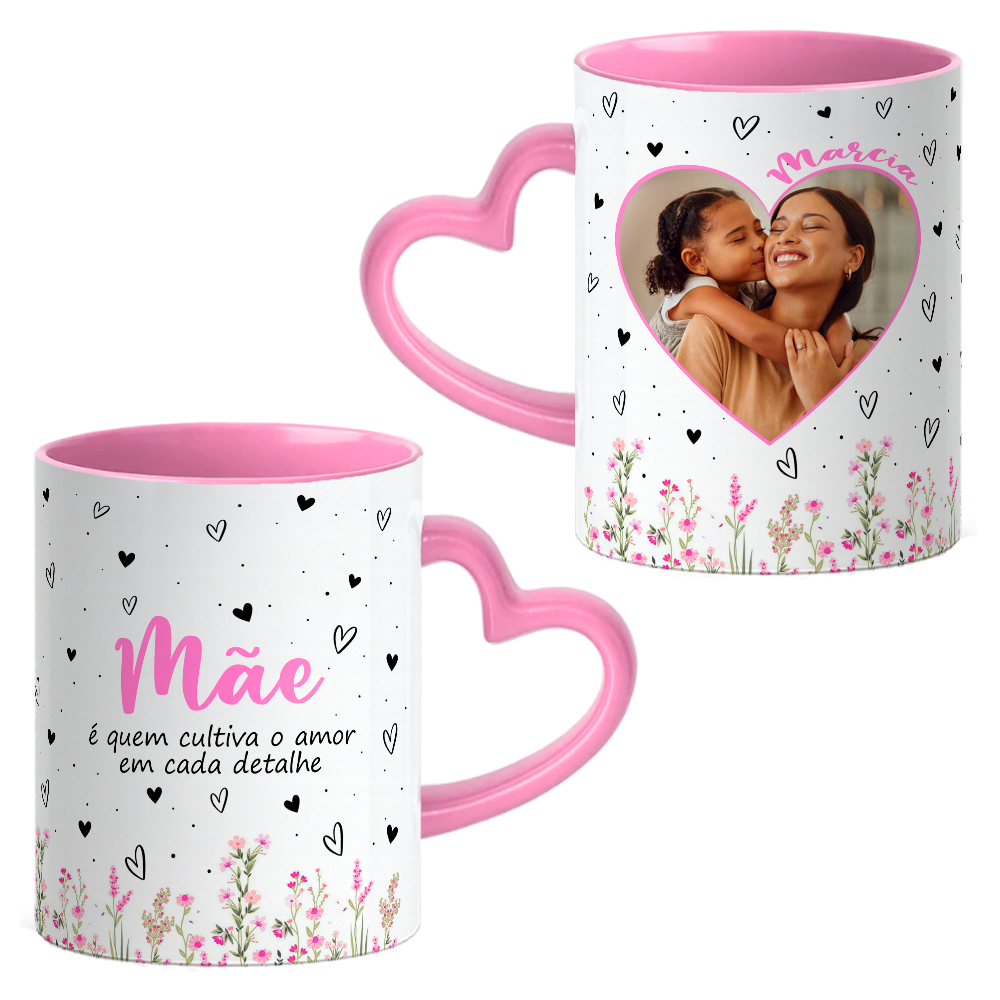 Caneca Coração Mãe - Imagem 3