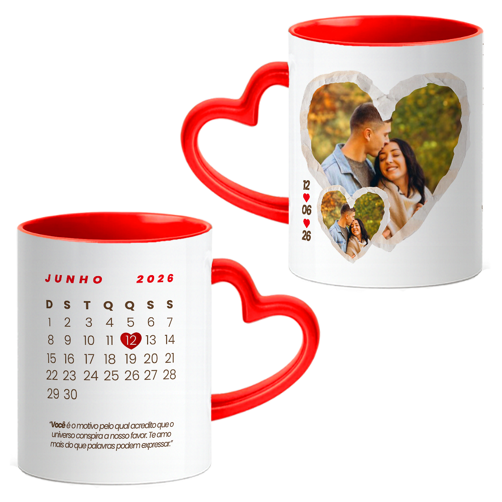 Caneca Coração Namorados - Imagem 3