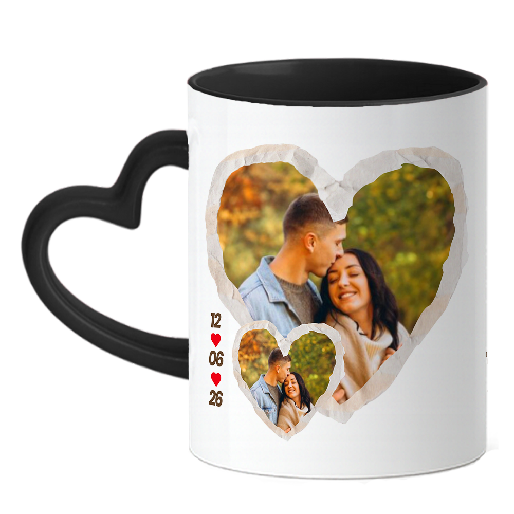 Caneca Coração Namorados - Imagem 1