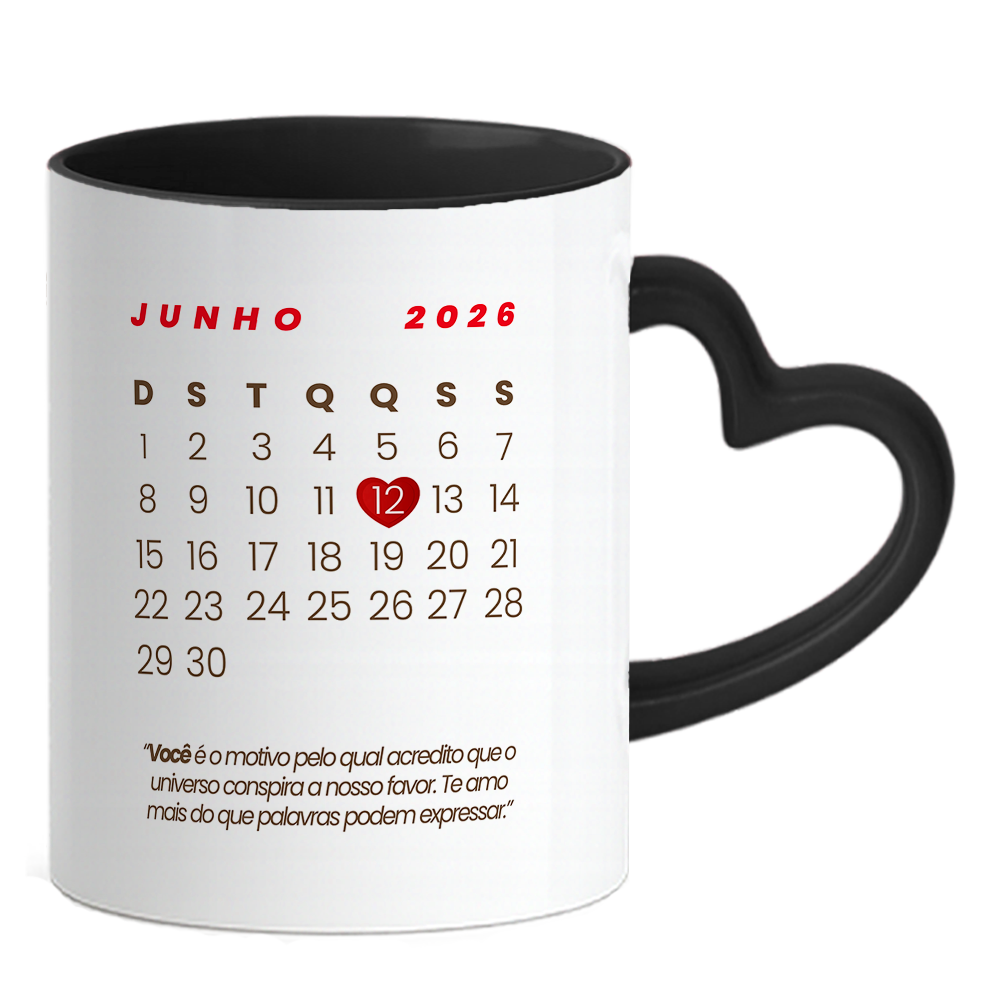 Caneca Coração Namorados - Imagem 2