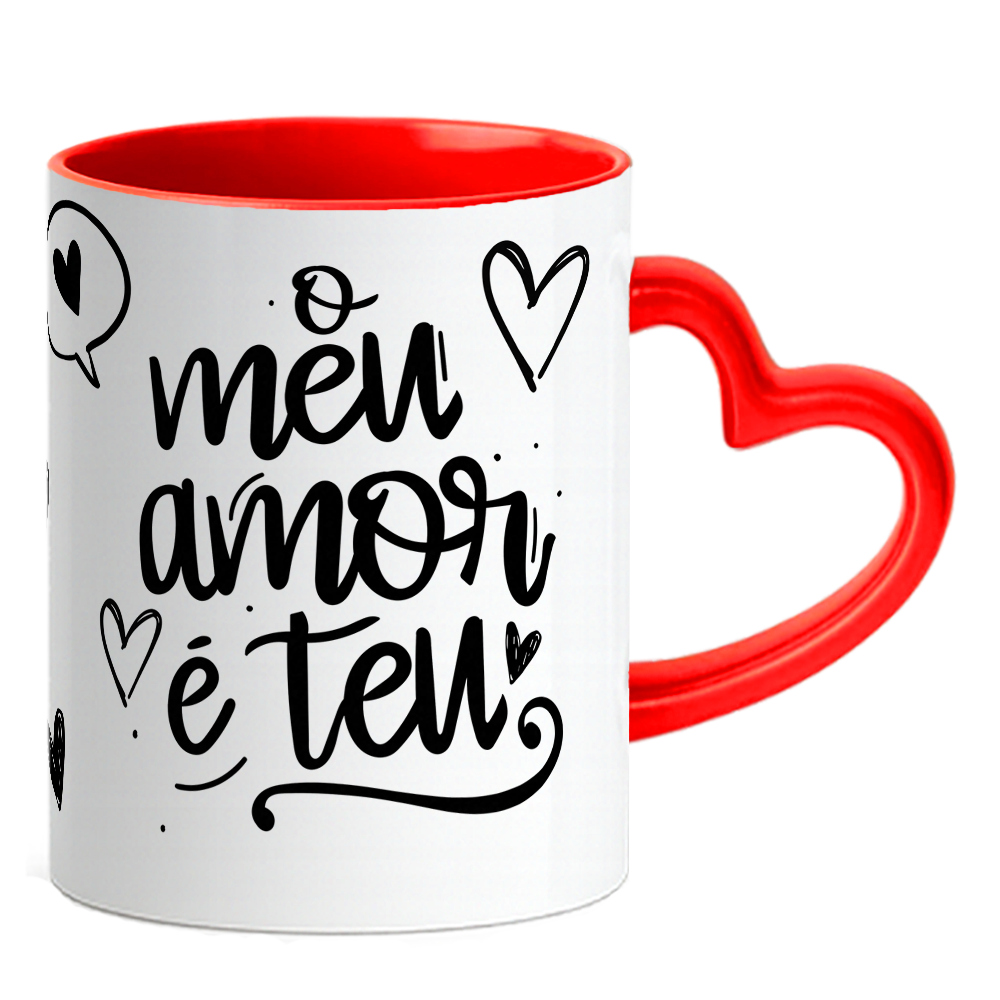 Caneca Coração Namorados - Imagem 2