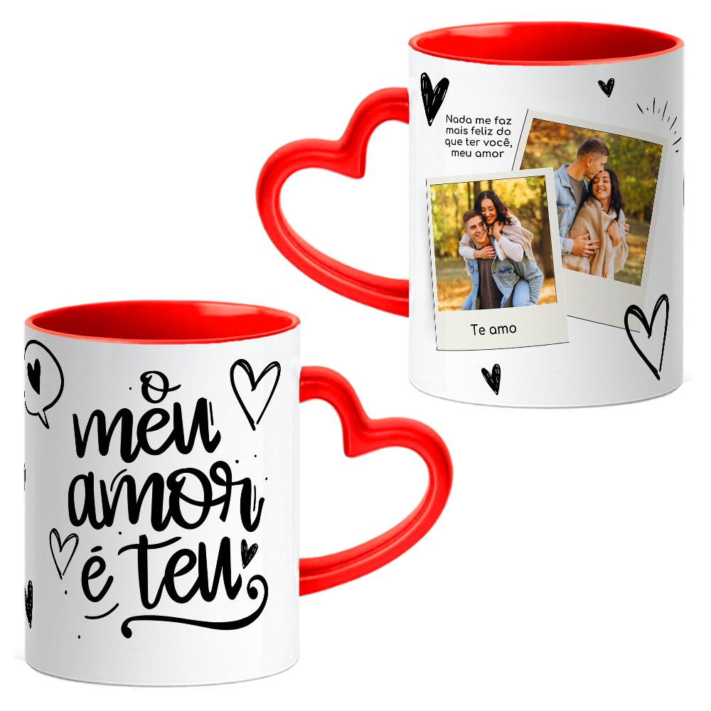 Caneca Coração Namorados - Imagem 3