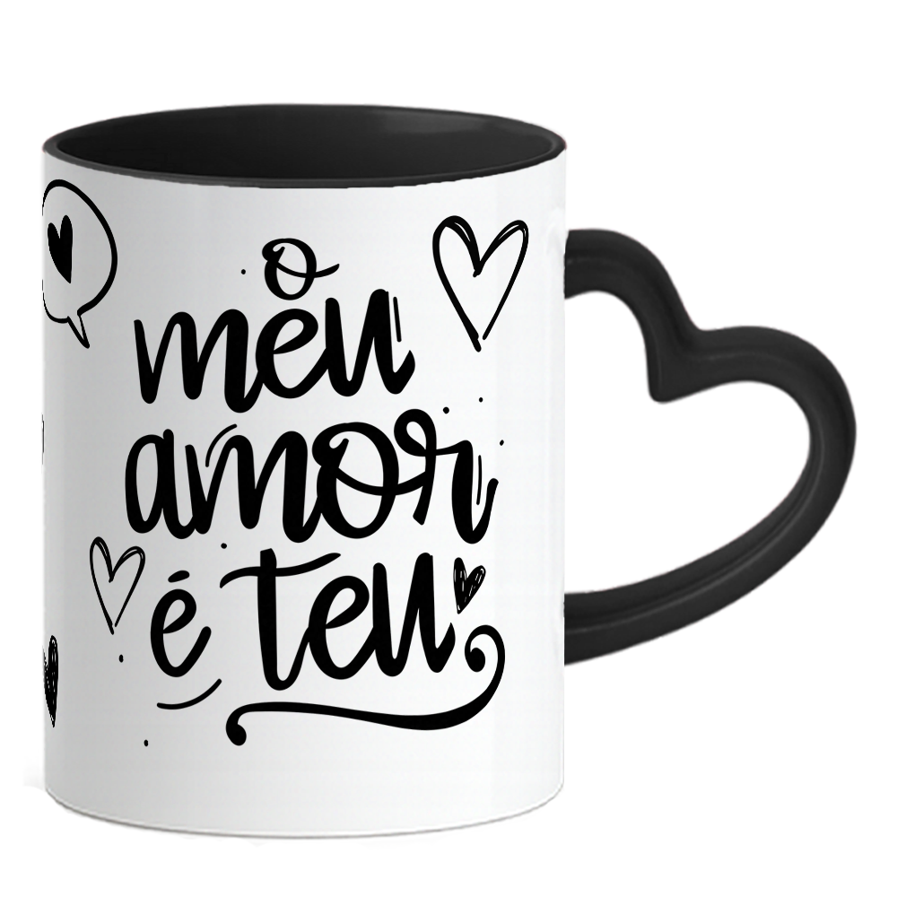Caneca Coração Namorados - Imagem 2