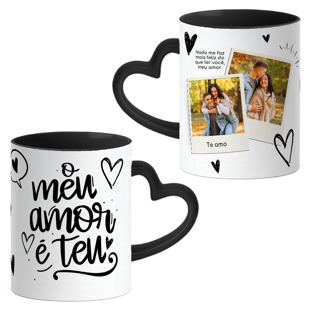 Caneca Coração Namorados - Imagem 3