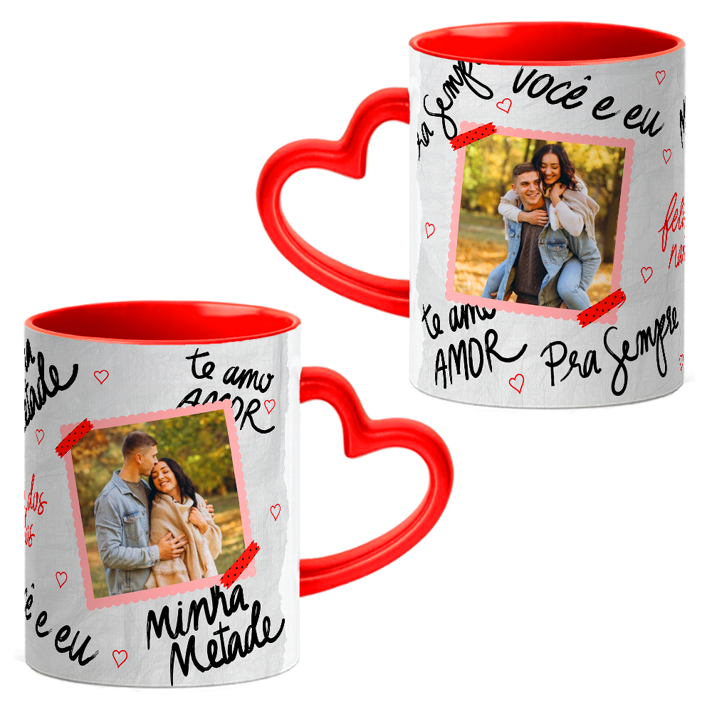 Caneca Namorados Coração - Imagem 3