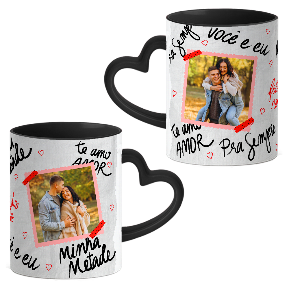Caneca Namorados Coração - Imagem 3