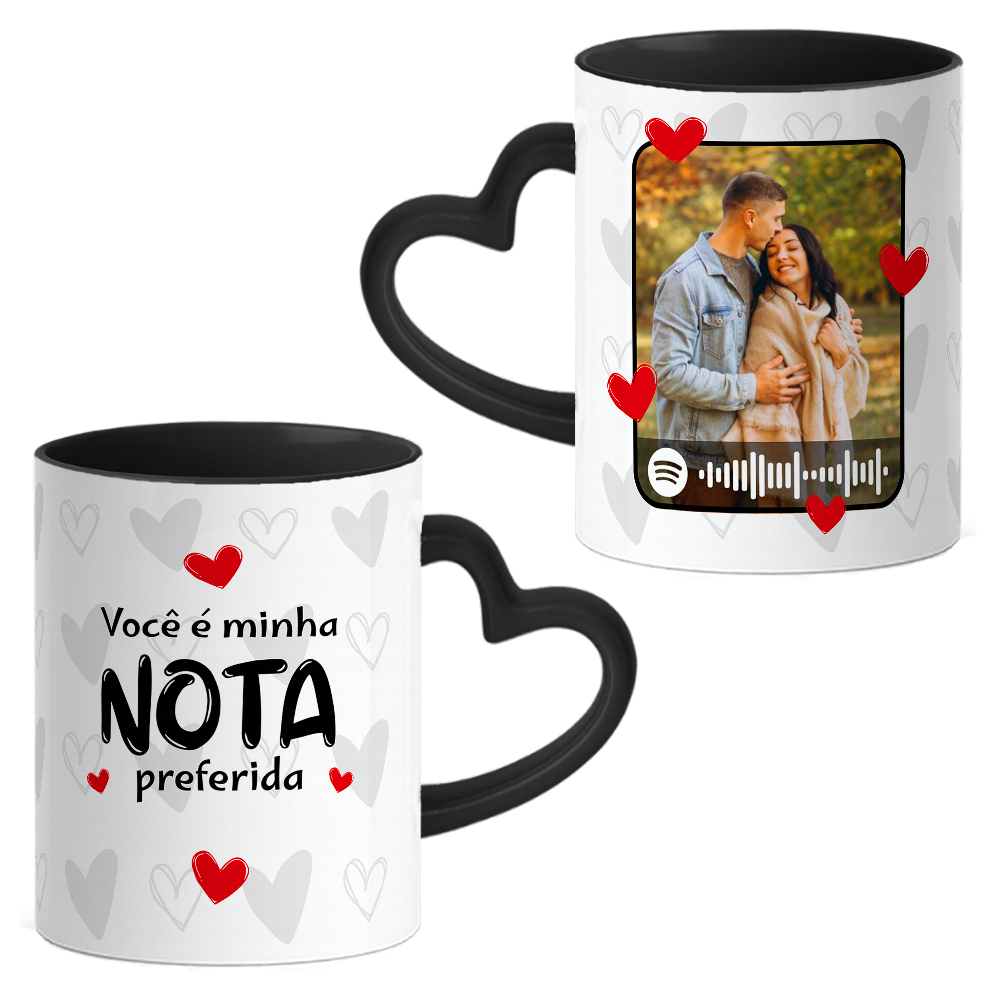 Caneca Namorados Coração - Imagem 3