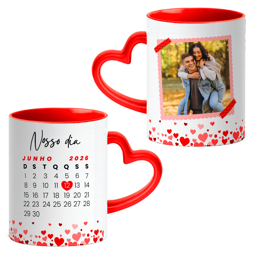 Caneca Namorados Coração - Imagem 3