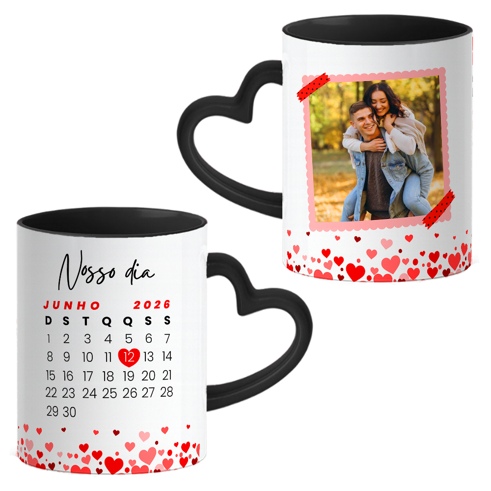 Caneca Namorados Coração - Imagem 3