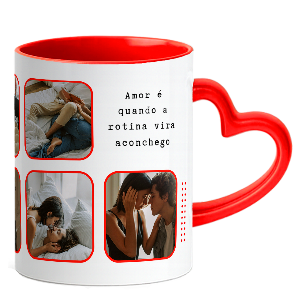Caneca Namorados Coração - Imagem 2