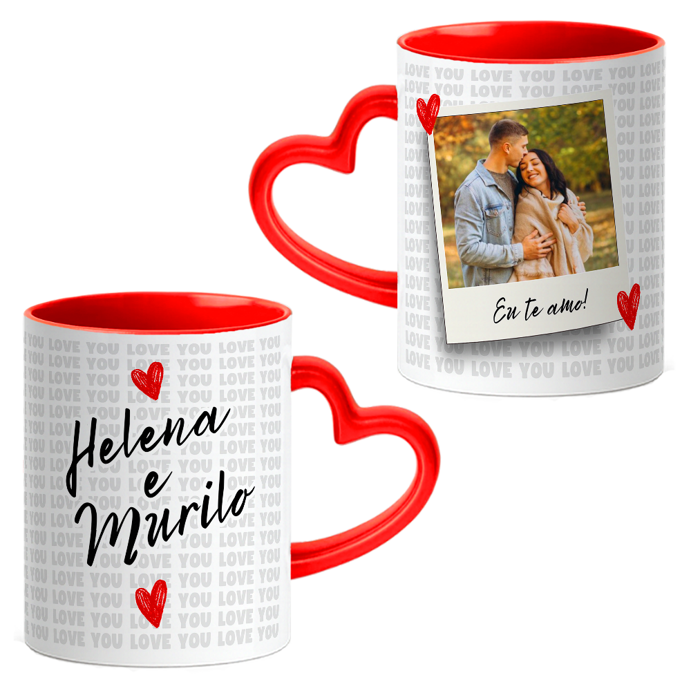 Caneca Namorados Coração - Imagem 3