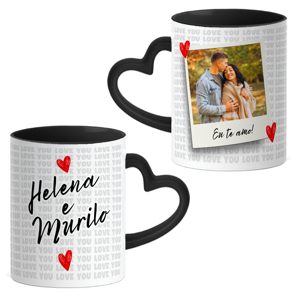 Caneca Namorados Coração - Imagem 3