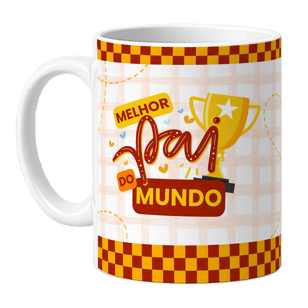 Caneca Melhor Pai do Mundo - Laranja