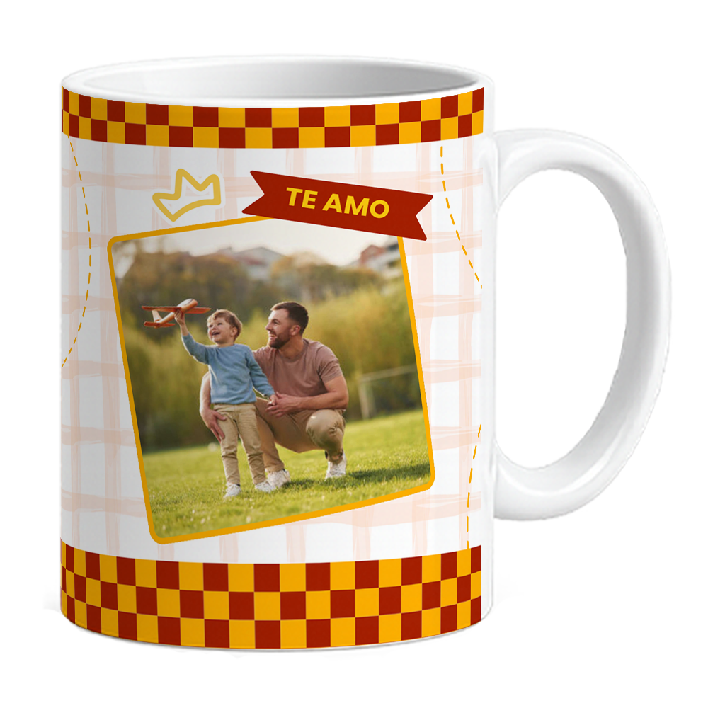 Caneca Melhor Pai do Mundo - Laranja - Vista 2