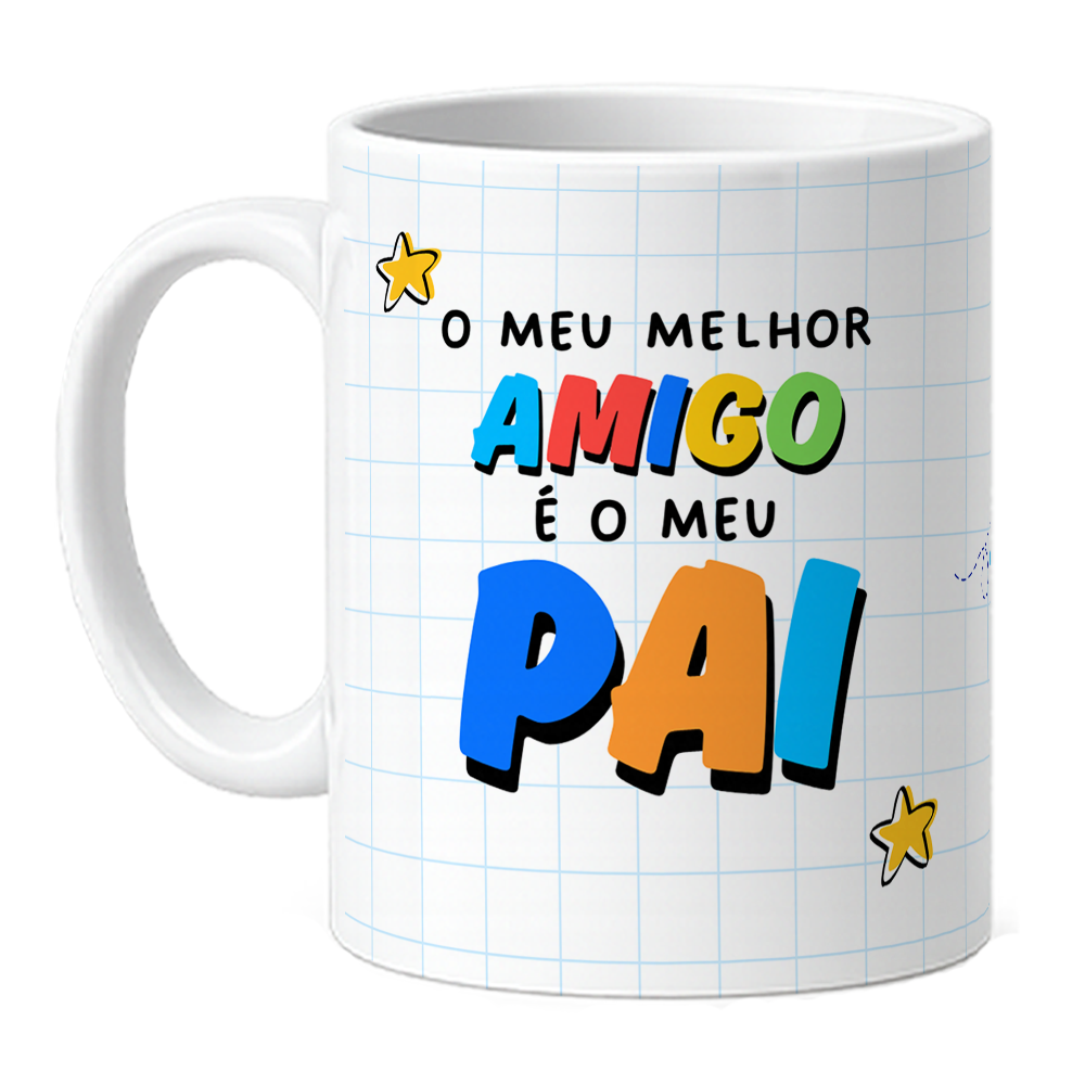 Caneca Pai Meu Melhor Amigo - Com Foto