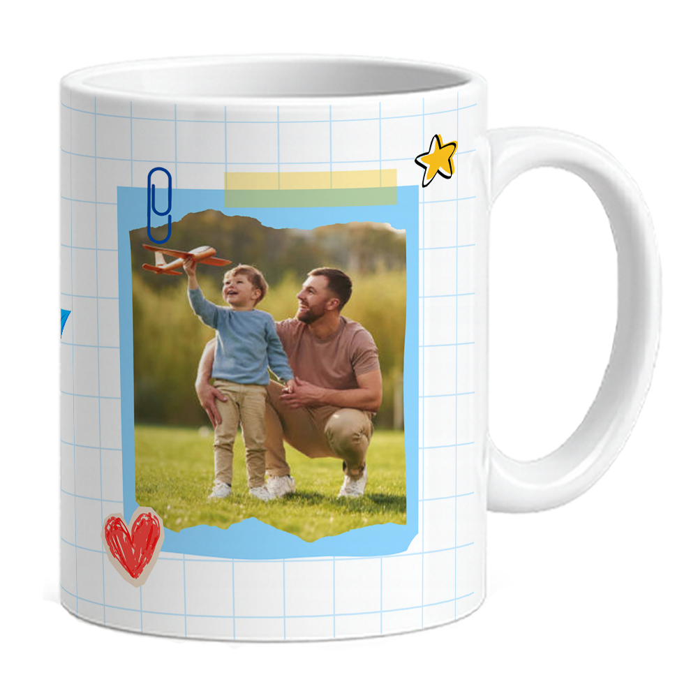 Caneca Pai Meu Melhor Amigo - Com Foto - Vista 2