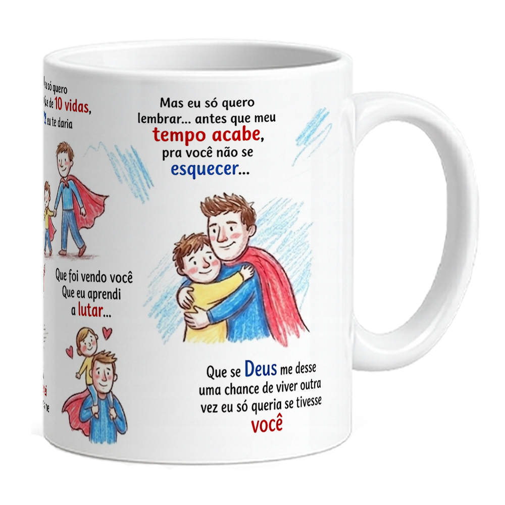 Caneca Pai Onze Vidas - Imagem 2