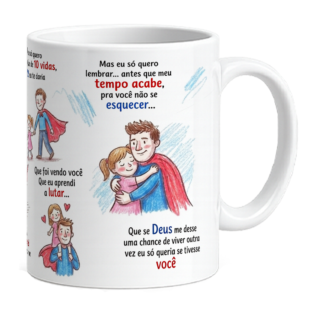 Caneca Pai Onze Vidas - Imagem 2