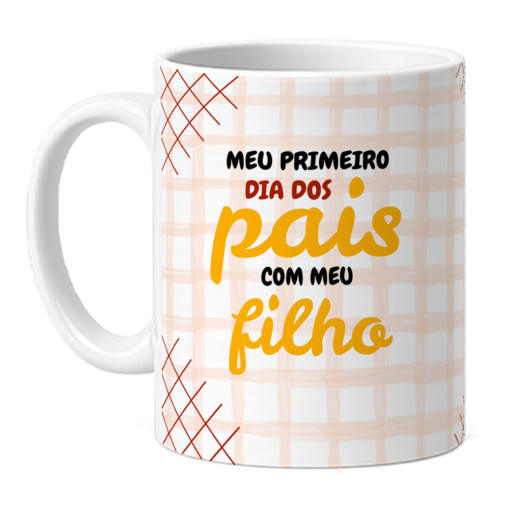 Caneca Primeiro Dia Dos Pais - Laranja