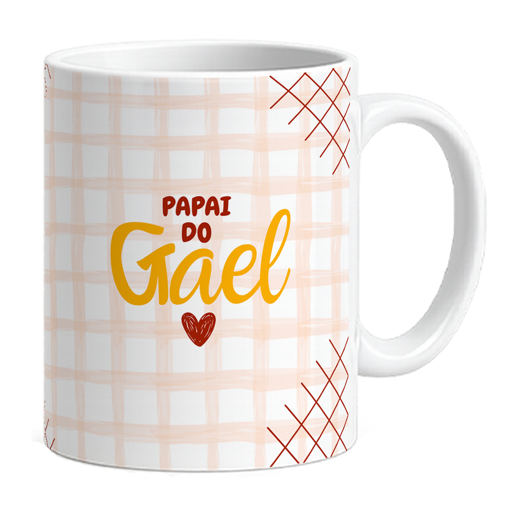 Caneca Primeiro Dia Dos Pais - Laranja - Vista 2