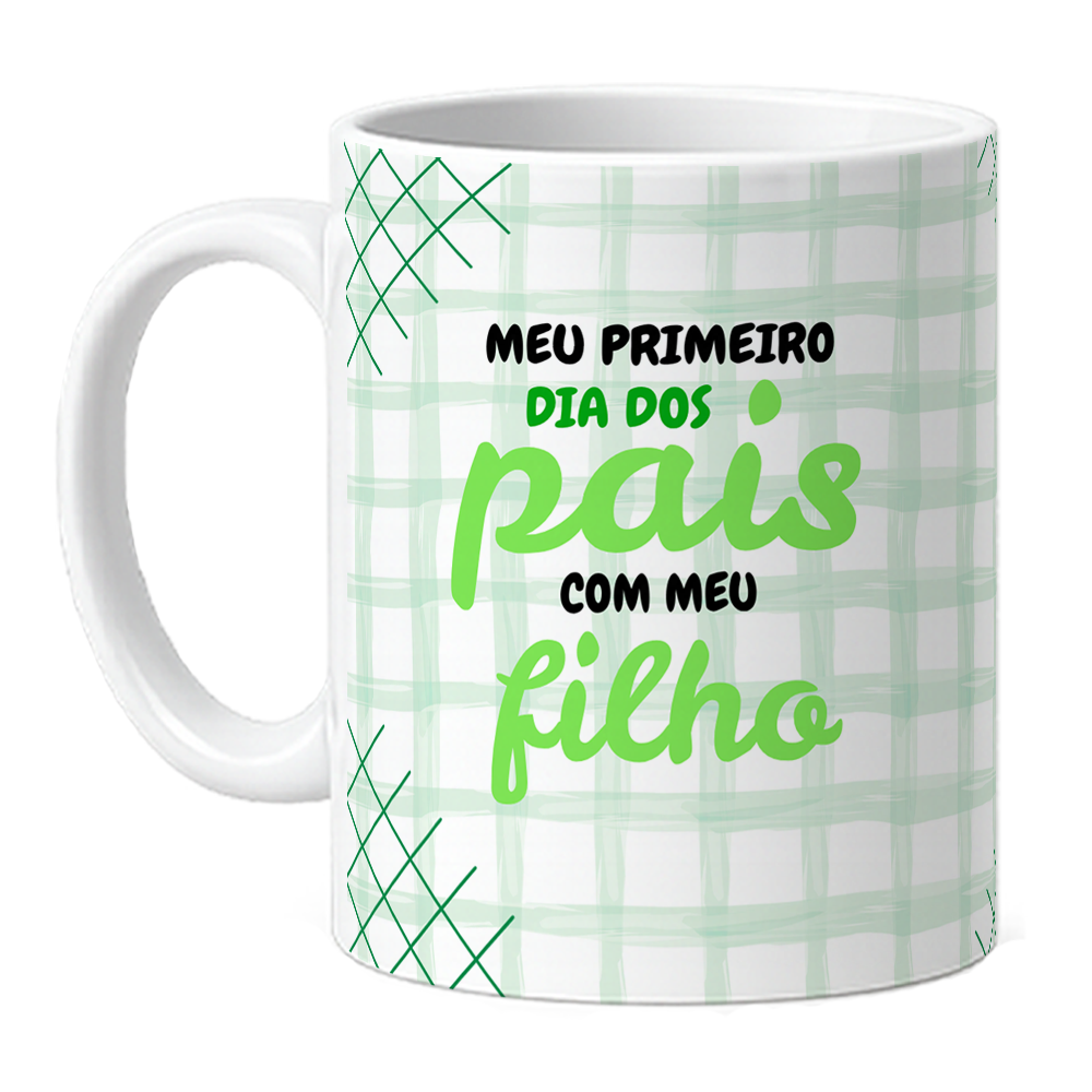 Caneca Primeiro Dia Dos Pais - Verde