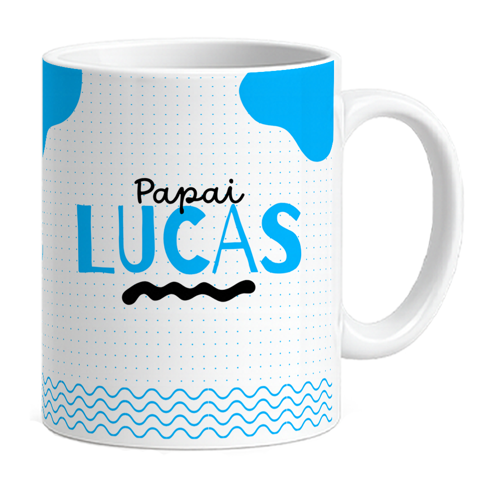 Caneca Promovido a Papai do Ano - Azul - Vista 2