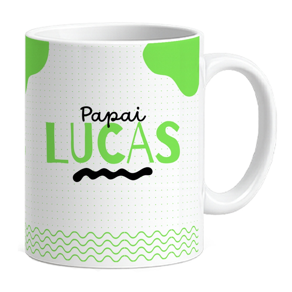 Caneca Promovido a Papai do Ano - Verde - Vista 2