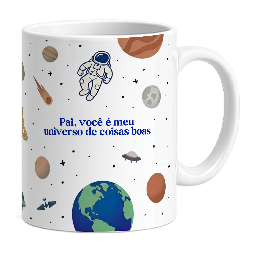 Caneca Pai Universo de Coisas Boas - Azul - Vista 2