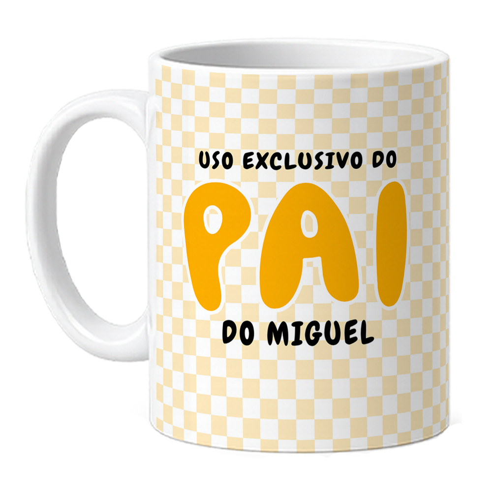 Caneca Uso Exclusivo Pai - Laranja